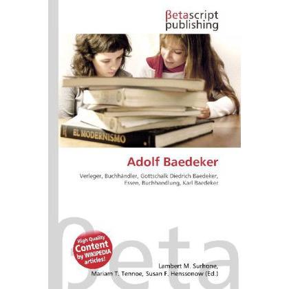 Adolf Baedeker, Fachbücher