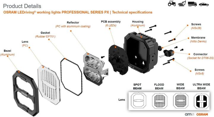 Image du produit Osram LEDriving Cube PX4500 Flood