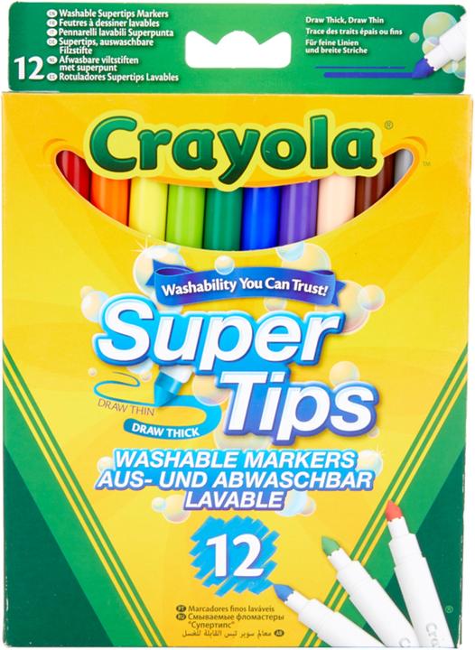Immagine prodotto Crayola Supertips pennarelli a punta di feltro (12x)