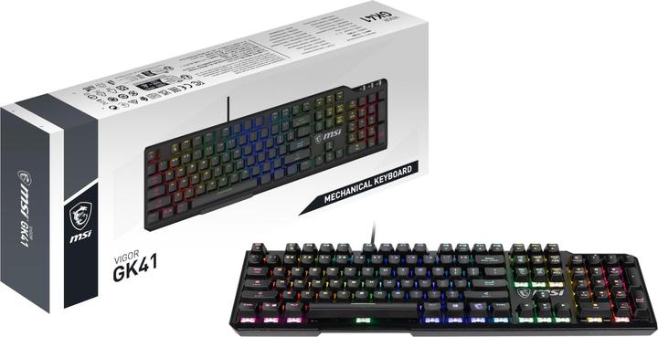 Productafbeelding MSI Vigor GK-41 LR Gaming Keyboard, bedraad (NL, Bedraad)