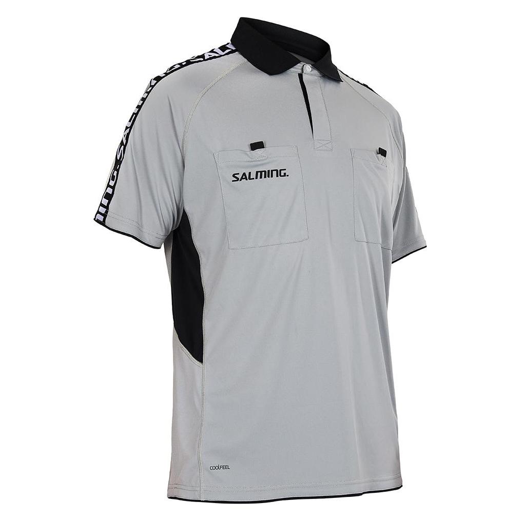 Salming, Herren, Sportshirt, Referee Polo (L), Grau, L