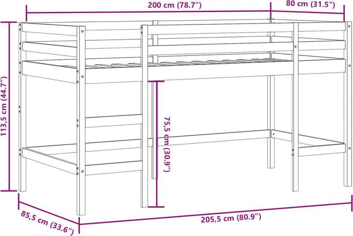Actual product image vidaXL Inanna (90 x 200 cm)