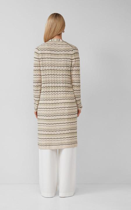 Produktbild s.Oliver Strickjacke Langer Cardigan mit Ajourmuster und Glitzergarn (32)