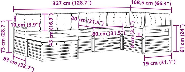 Produktbild vidaXL Outdoor-Sofa