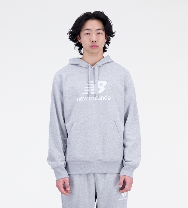 Actual product image New Balance Essentials Stacked Logo Hoodie (S)
