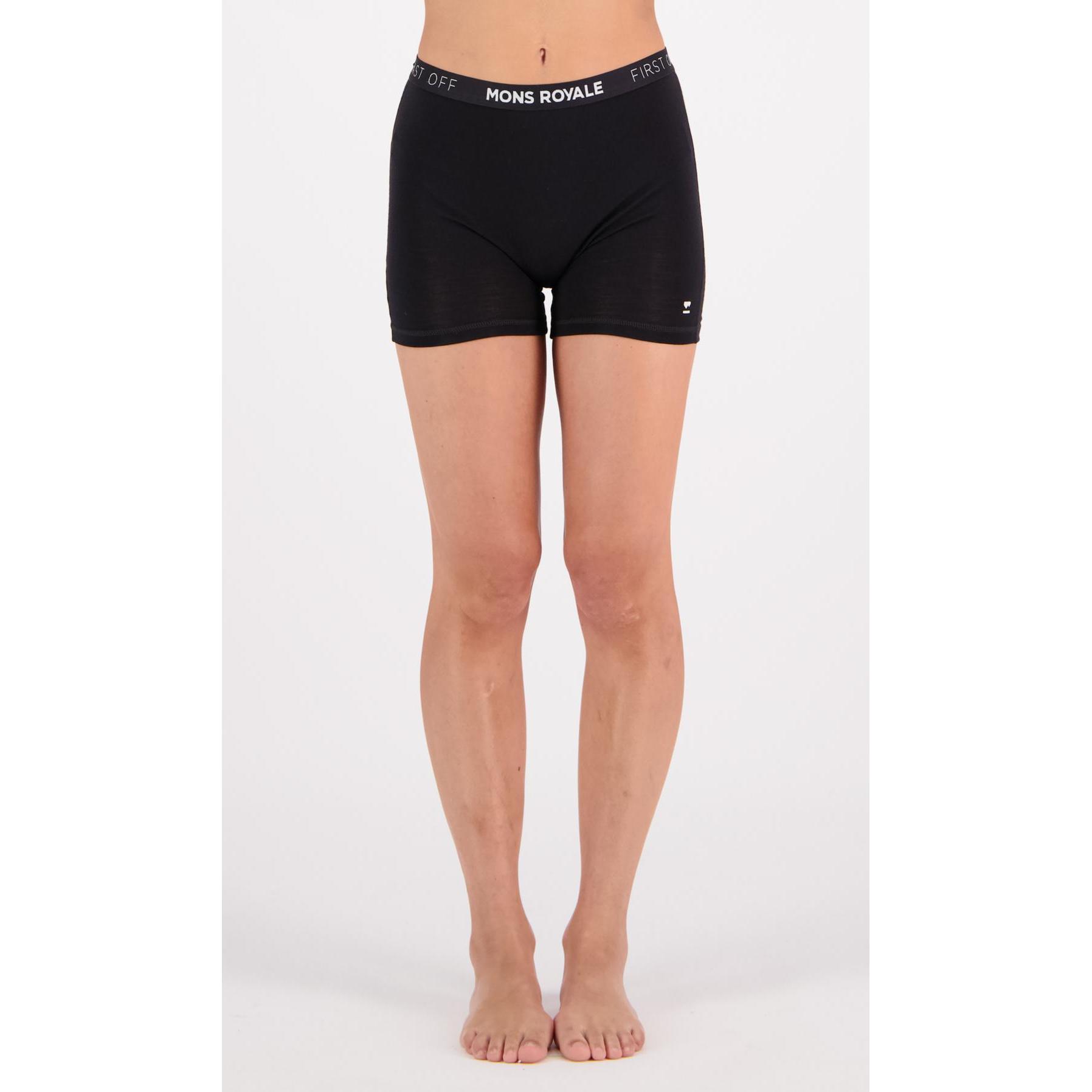Thumbnail - Mons Royale, Damen, Funktionsunterhose, Women's Hannah Hot Pant (S), Schwarz, S