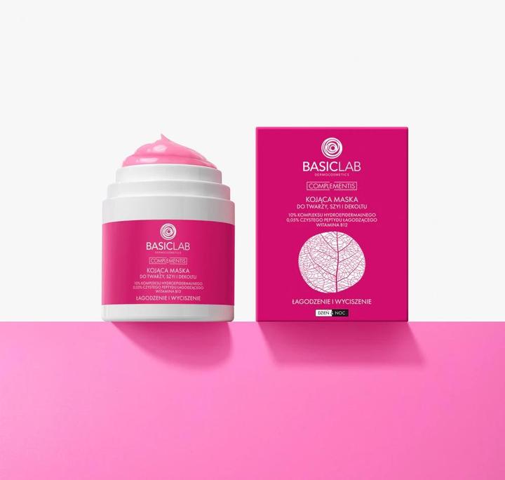 Immagine prodotto BasicLab Soothing Face Neck & Dcollet Mask Calming & Relief 50ml (50 ml)