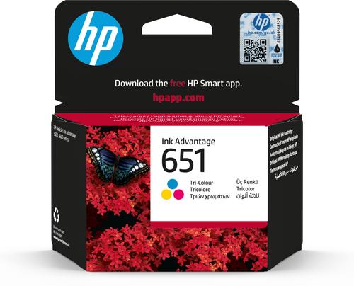 Image du produit HP CARTOUCHE D'ENCRE NO 651 TRI-COLOU (C, M, Y)