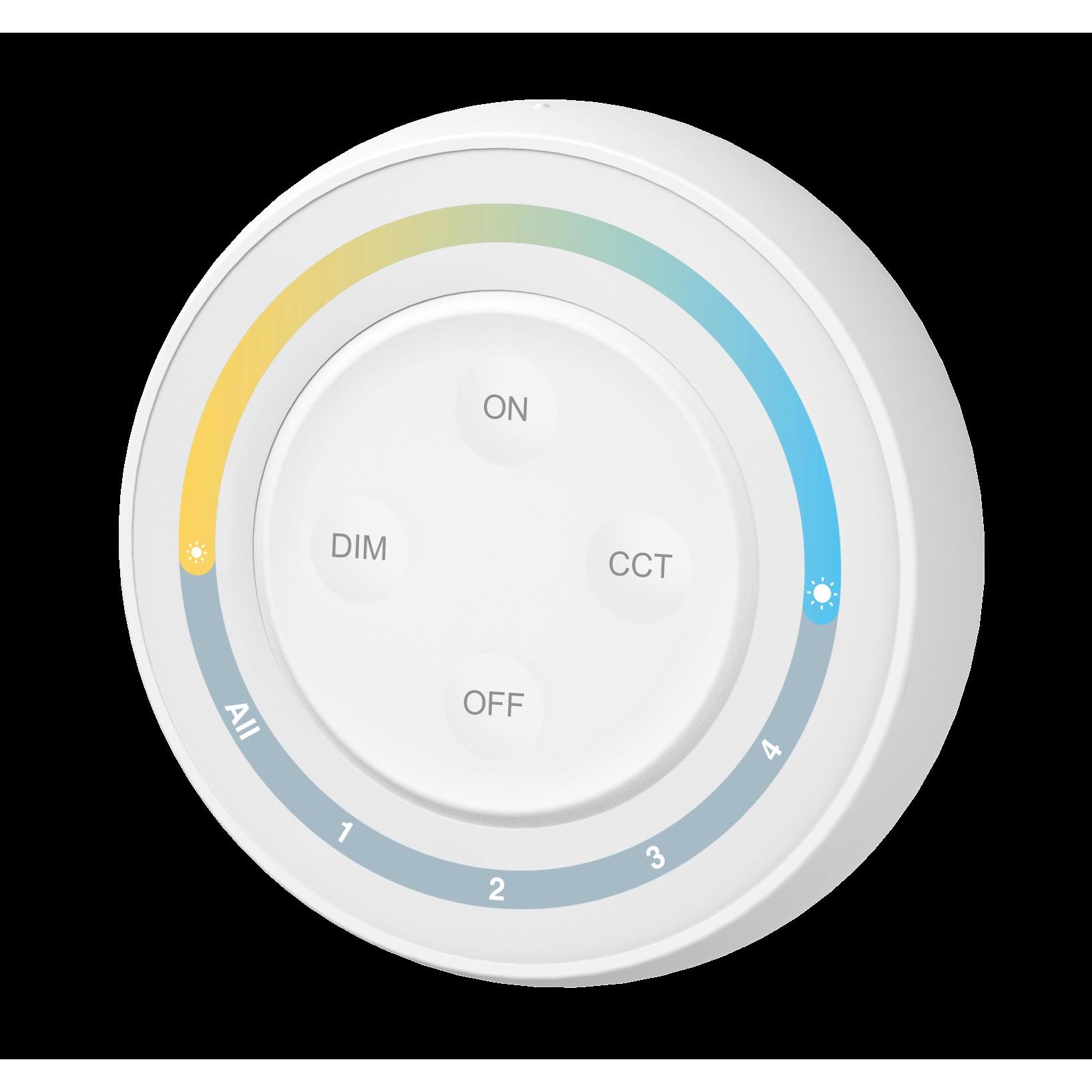 Synergy 21, Accessori per illuminazione, telecomando a led sunrise remote (w) dual white (cct) 4 zone*milight/miboxer*