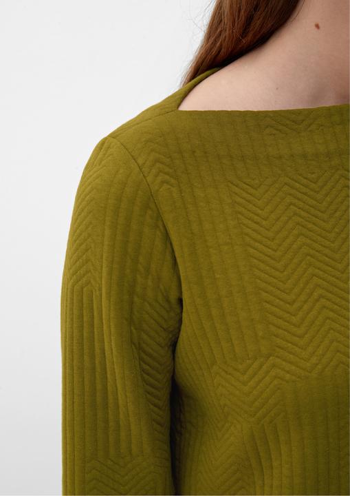 Produktbild s.Oliver Sweatshirt Sweatshirt mit Fischgrat-Muster (34)