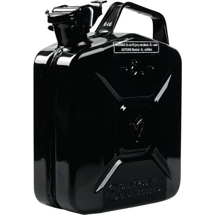 Valpro, Garagenausstattung, Kraftstoffkanister 5 l Schwarz RAL 9005 Stahlblech 0,9 mm L230xB120xH310mm