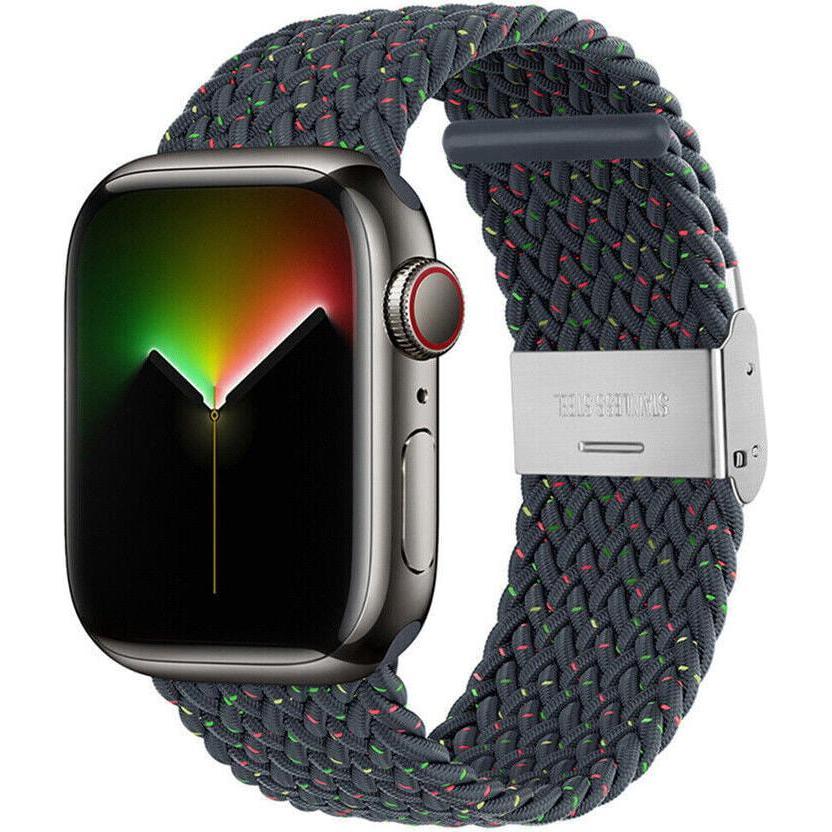 Strap-it geflochtenes Armband (Nylon, Apple Watch), Uhrenarmband, Blau