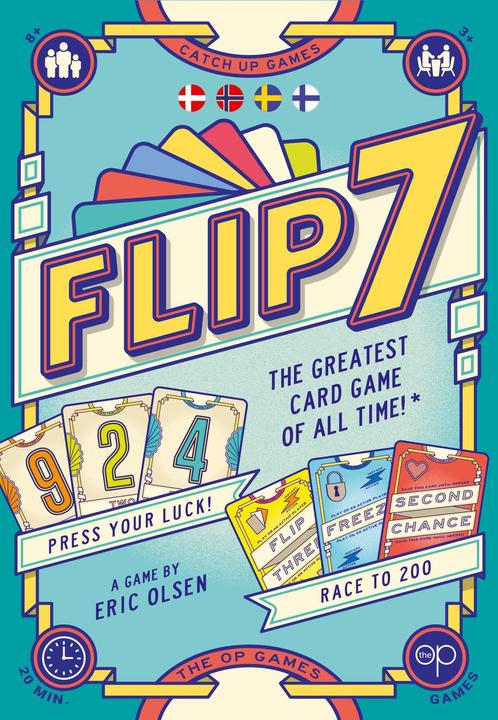 Image du produit Asmodée Flip 7 (Nordic) (Allemand, Finlandais, Norvégien, Suédois, 3 - 18 Joueur)