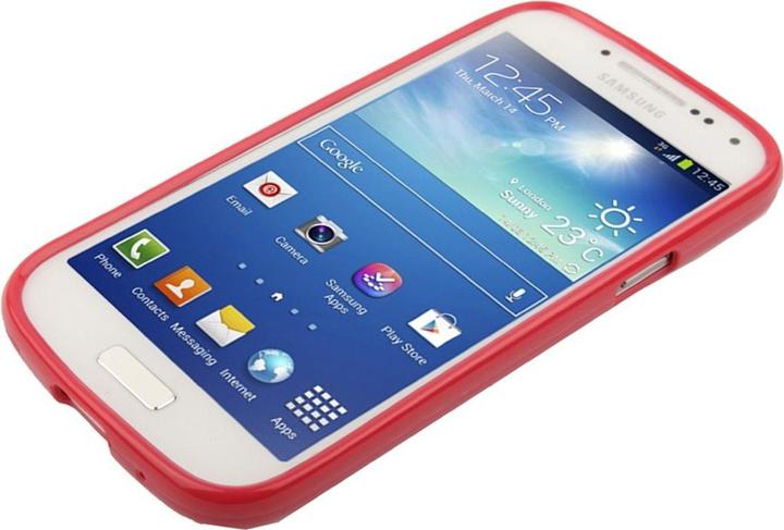 Produktbild König Design Schutzhülle TPU Case für Handy Samsung Galaxy S4 mini i9190 rot (Samsung Galaxy S4 mini)
