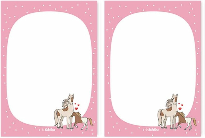 Produktbild Dabelino Notizblock-Set Pferde (für Kinder) (A6)