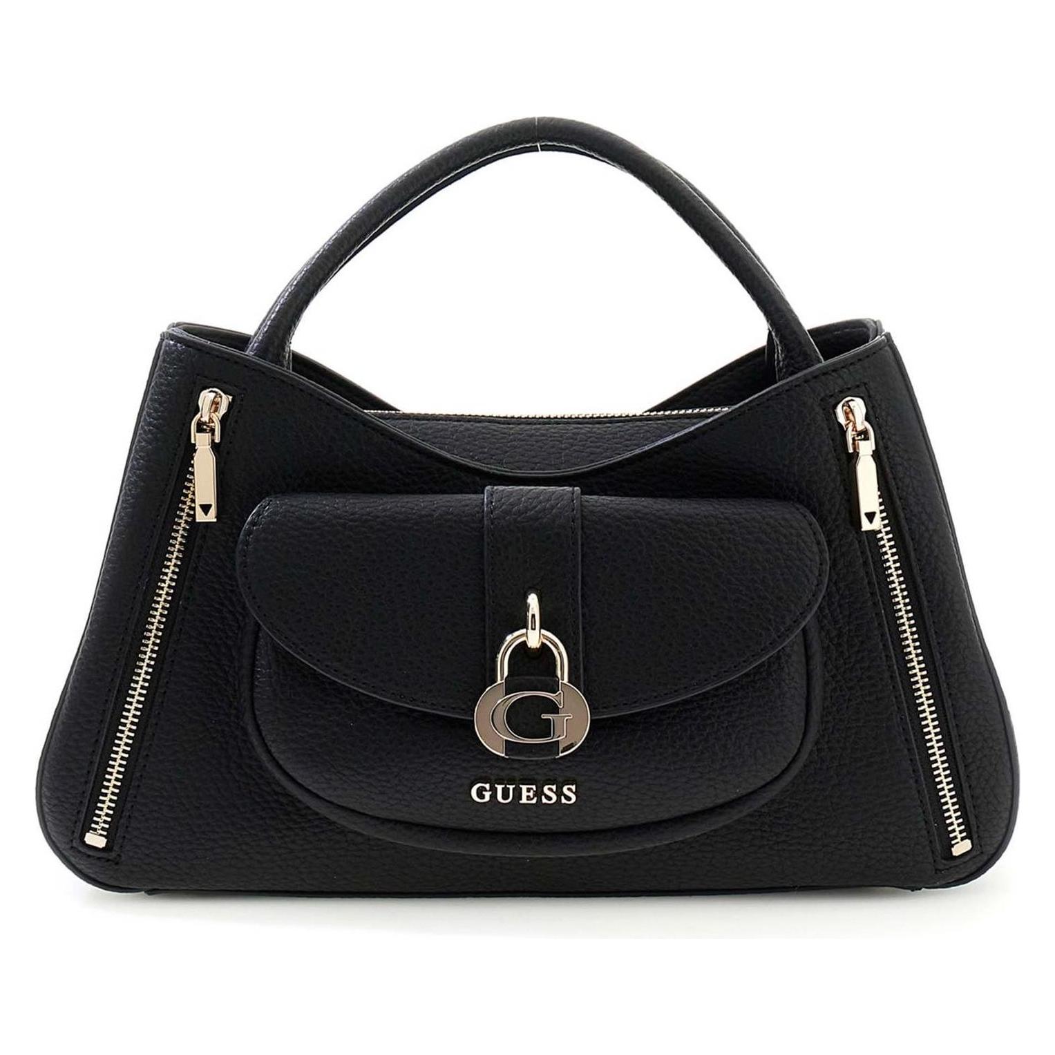 Guess, Damen, Handtasche, Jessa Girlfriend Bag, Schwarz