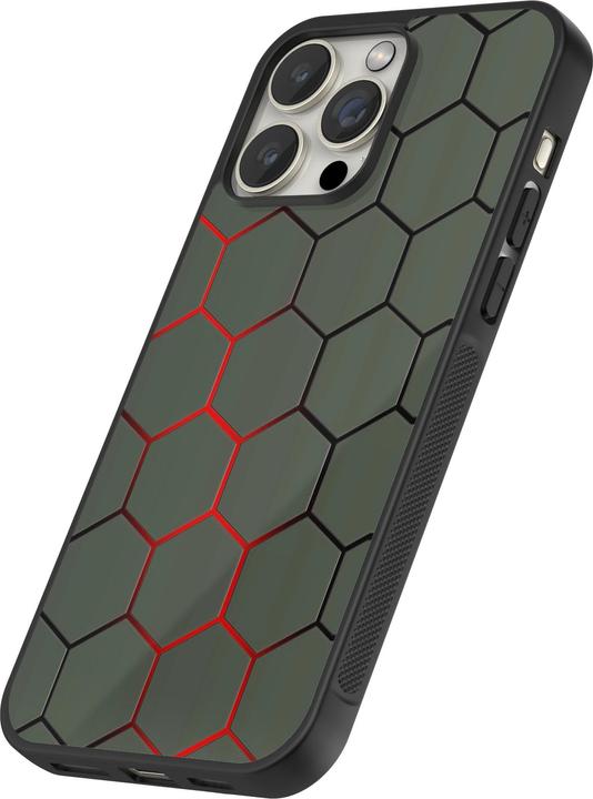 Immagine prodotto PhoneLook Coperchio in silicone nero Linea geometrica rossa (Apple iPhone 14 Pro Max)