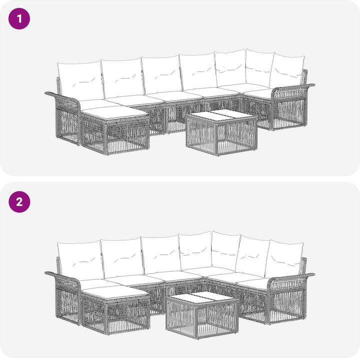Produktbild vidaXL Garten-Sofa