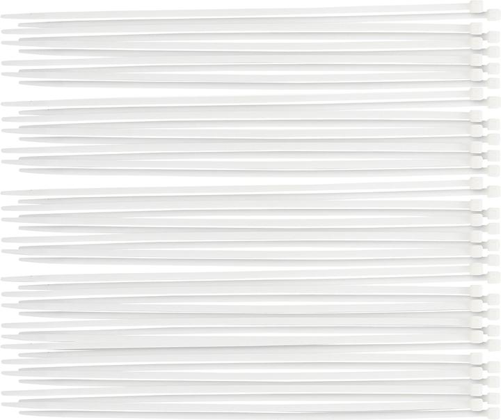 Image du produit BGS Assortiment de colliers plastique blanc 4,8 x 300 mm 50 pièces (Serre-câbles en plastique, 300 mm, 50 pcs)