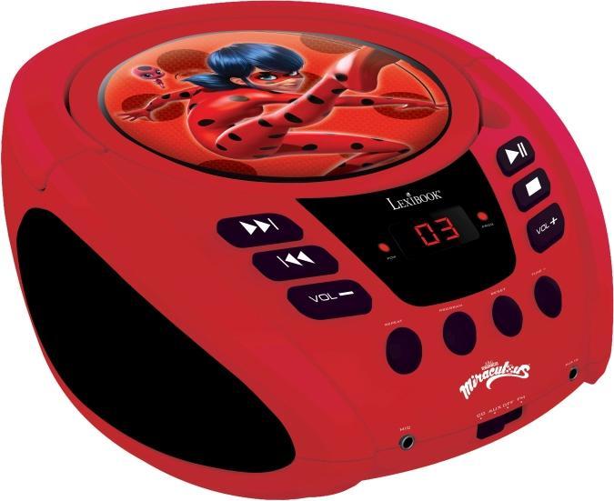 Produktbild Lexibook Miraculous Portable CD player with Mic Jack