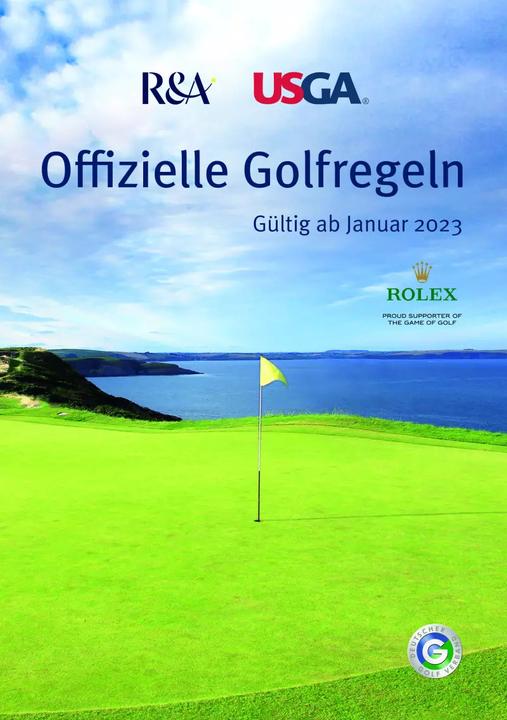 Actual product image Offizielle Golfregeln (German, Wiesbaden German Golf Association e. V., 2023)
