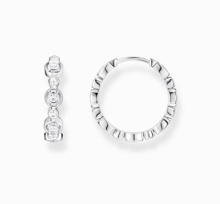 Image du produit Thomas Sabo Créoles Cercles avec pierres blanches Argent (Argent 925)