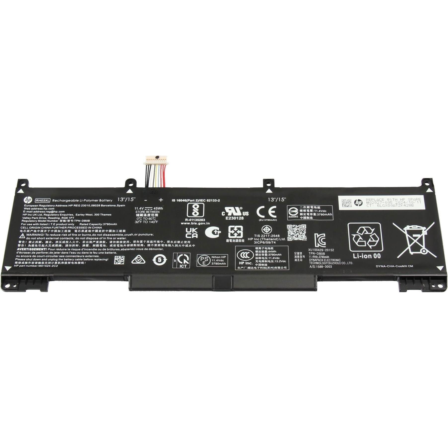 HP M01524-2C1 (3 Zellen, 3790 mAh), Notebook Akku