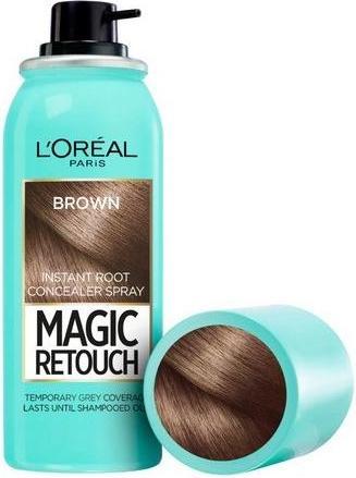 Actual product image L'Oréal Paris Magic Retouch Instant Root Concealer Spray Hair Color For Women 75 ml (Brown)