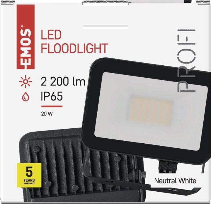 Produktbild Emos LED Flutlicht PROFI, 20W neutralweiss (2200 lm, IP65)