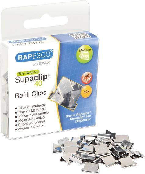 Actual product image Rapesco Supaclip® 40 refill clips (1x)