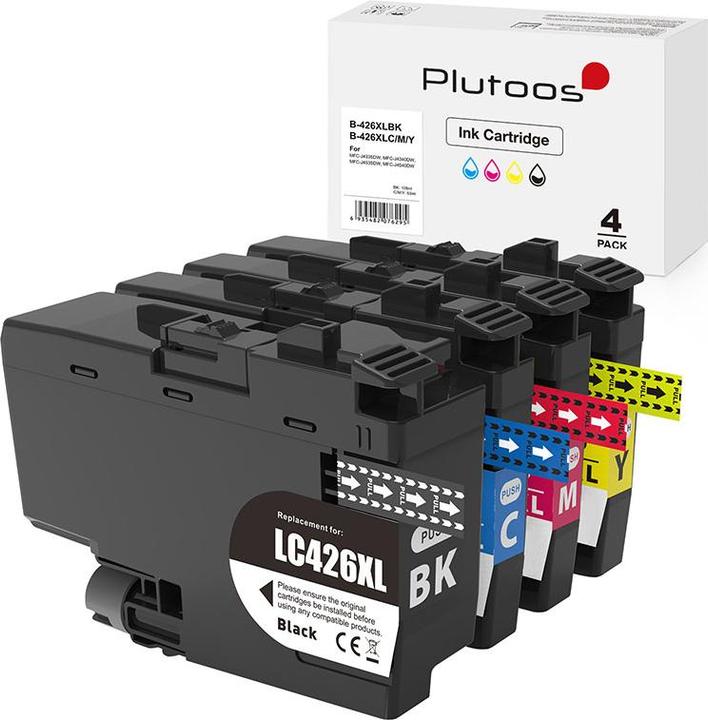 Actual product image Plutoos Brother LC-426 cartridge compatible, set of 4 colours