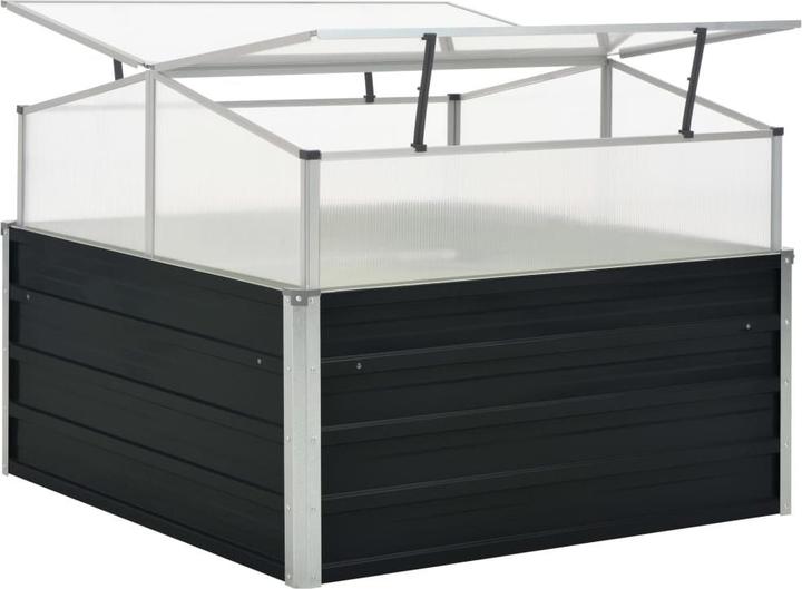 Image du produit vidaXL Hochbeet mit Gewächshausaufsatz Corten