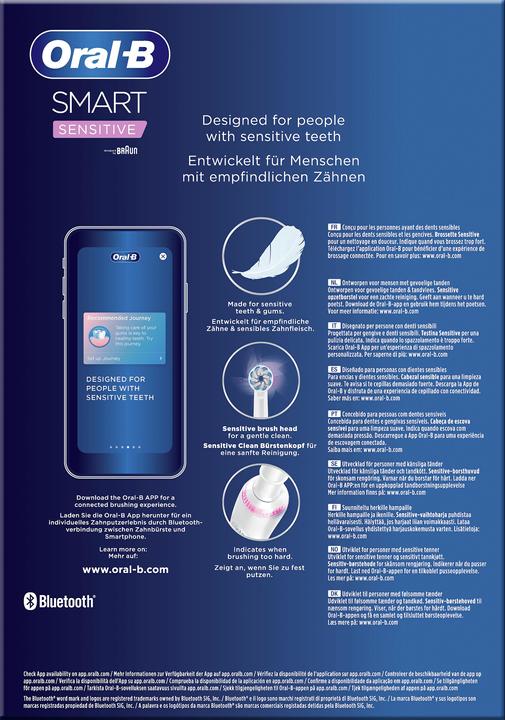 Actual product image Oral-B Smart Sensitive Electric Toothbrush + Travel Case (Oscillating toothbrush)