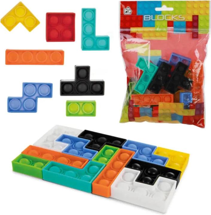 Image du produit Toi-Toys Bubble Pops Fidget Blocks 16 Stück in Beutel