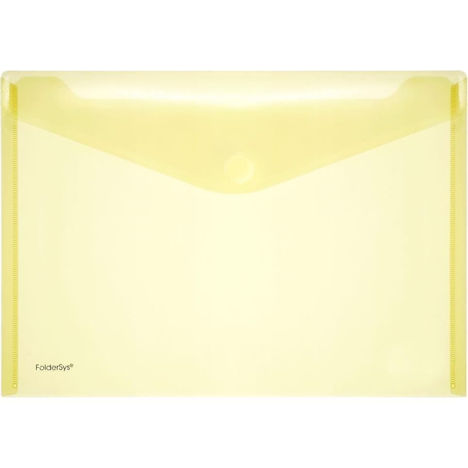 10x Foldersys, Dokumententasche, Dokumententasche, DIN A4 quer, Klettverschluss, PP (A4)