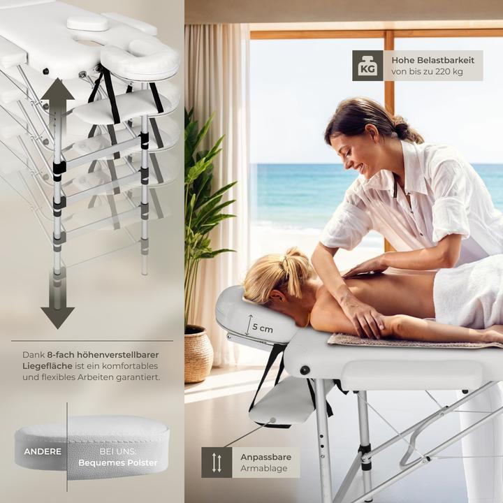 Produktbild tectake 3 Zonen Massageliege