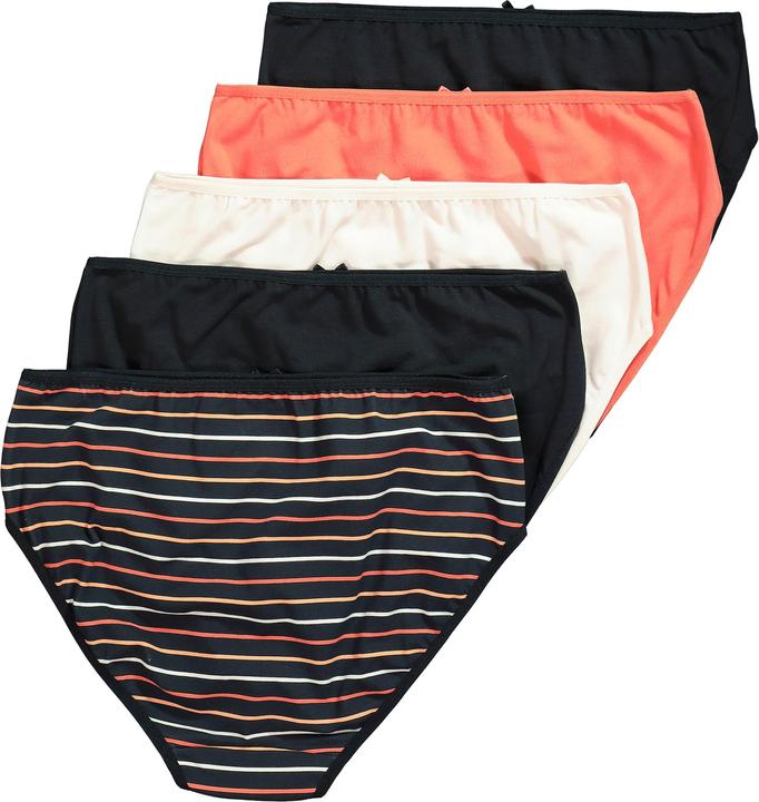 Produktbild Ulla Popken Midislips, 5er-Pack, Ringel/uni (62)