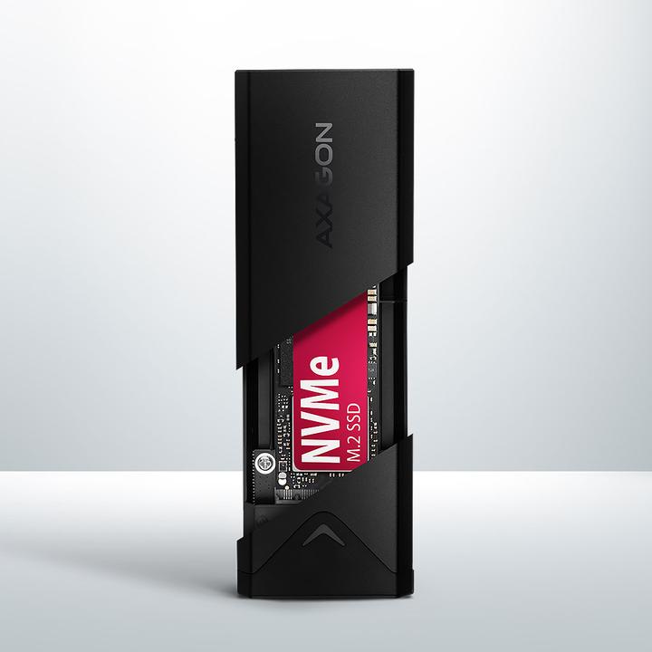 Actual product image Axagon Boitier external USB 3.2 EEM2-UB2 - NVMe M.2 Type 2280 (Noir) (M.2 2280)