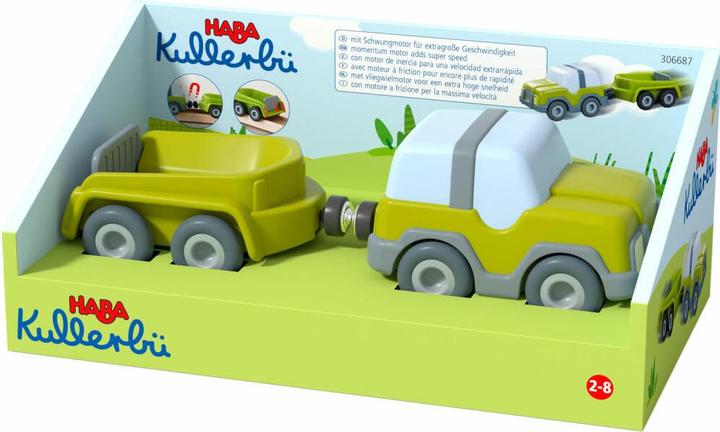 Actual product image Haba Kullerbü Knikkerbaan - Terreinwagen met aanhanger