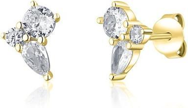 Image du produit JVD - Gold-plated earrings with clear zircons SVLE1607XH2GO00