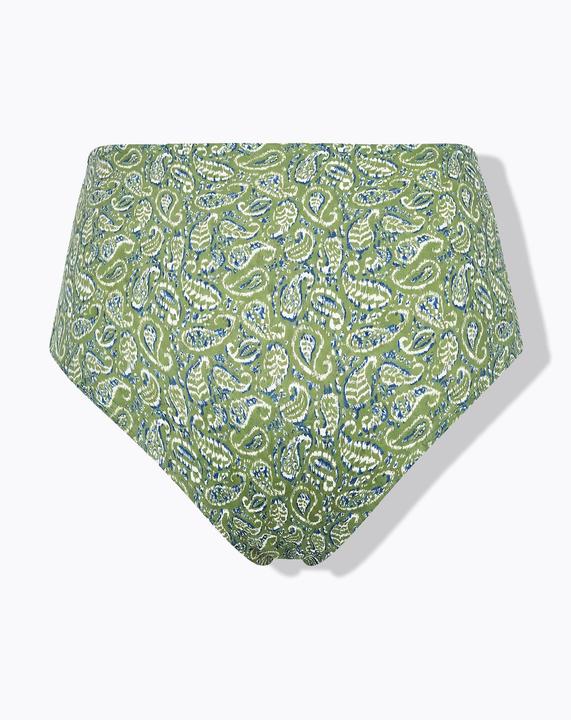 Studio Untold Bas de bikini, motif cachemire, taille haute, gainant (52)