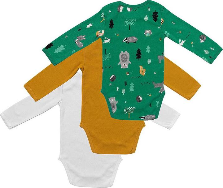 Produktbild Schlummersack Bio Baby-Bodys langarm 3er-Pack (62)