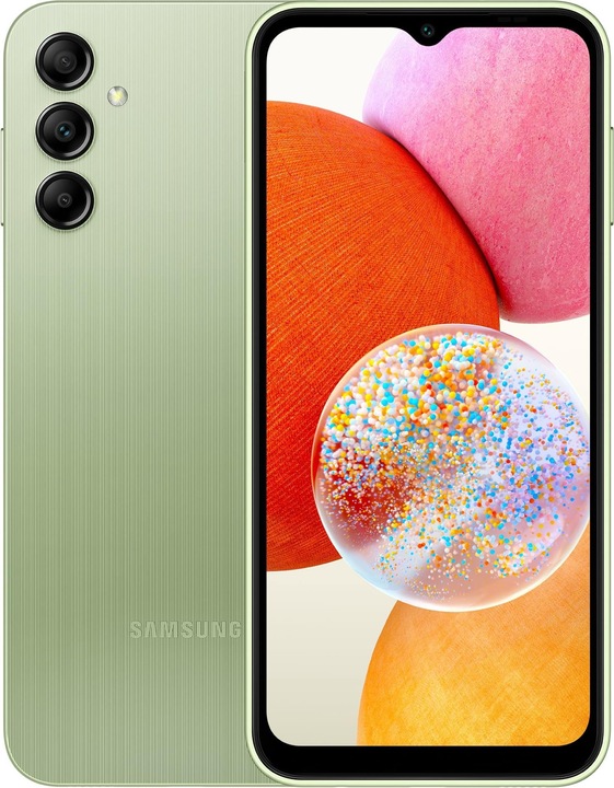 Actual product image Samsung Galaxy A14 LTE (128 GB, Light green, 6.60", Dual SIM, 50 Mpx, 4G)