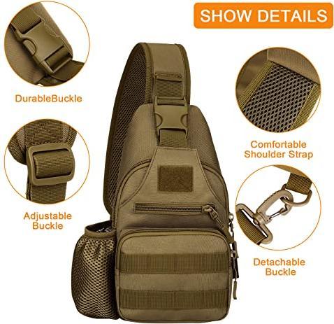 Produktbild Only-Bags.Store Tactical Chest Bag Militärische Umhängetasche Tactical Chest Sling Pack Crossbody Bag