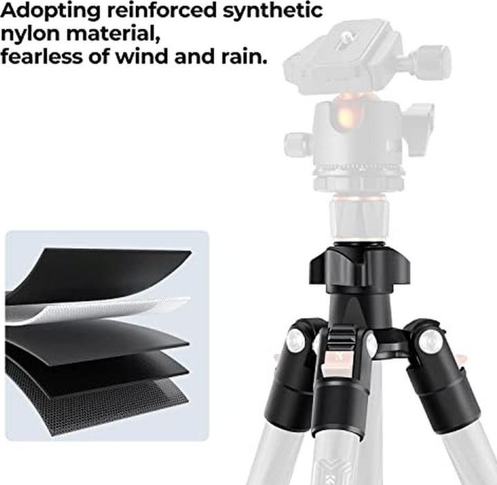 Productafbeelding K&F Concept Koolstofvezel statief (Plastic)