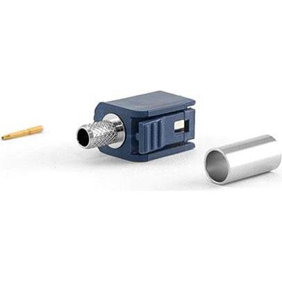 Thumbnail - Varia FAKRA-Buchse Typ C für RG58 Kabel, Crimp Version, Elektronikkabel + Stecker, Blau