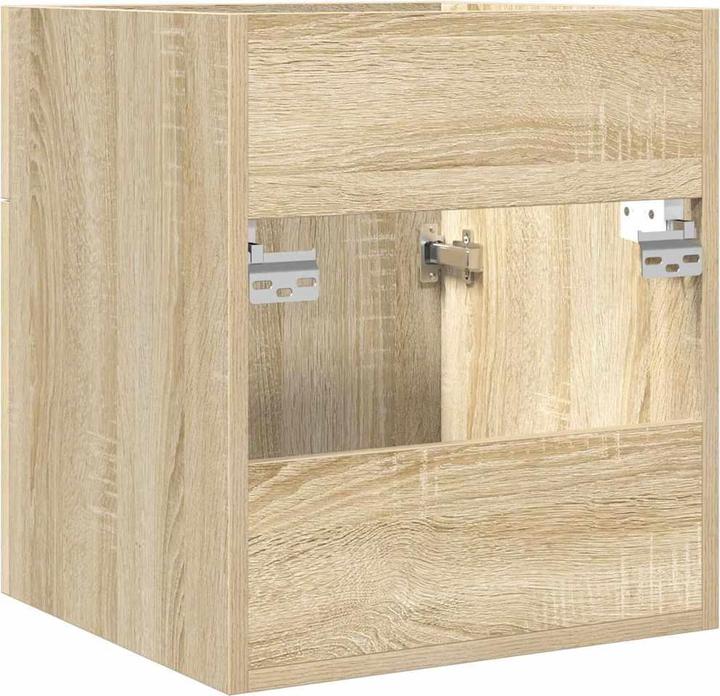Image du produit VidaXL Armoire pour lavabo Chêne Sonoma 41x38,5x46 cm Matériau dérivé du bois