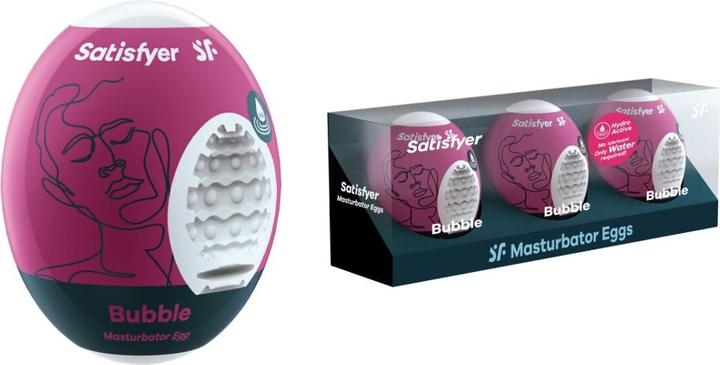 Productafbeelding Satisfyer Masturbator Ei Set - Bubbel - 3 stuks