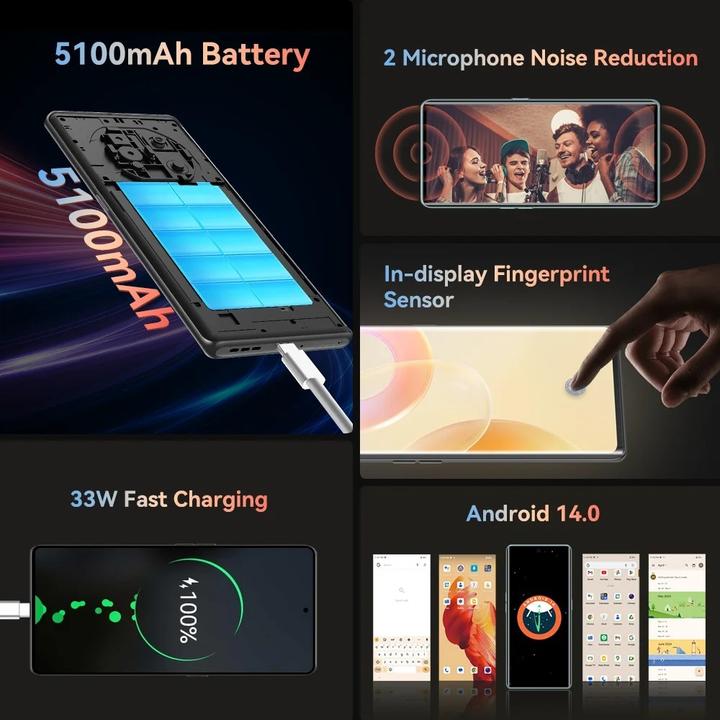 Actual product image Cubot X90 (256 GB, Yadan Black, 6.60", Dual SIM, 4G)