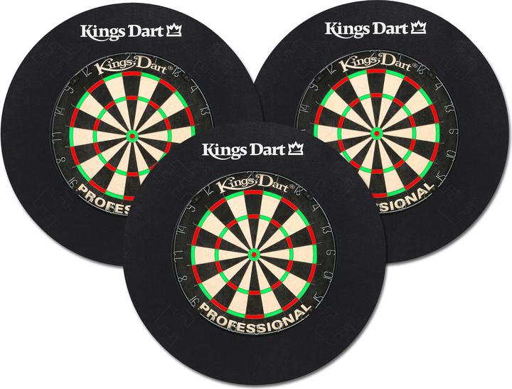 Kings Dart Dart-Set Dartscheiben mit Auffangfeld